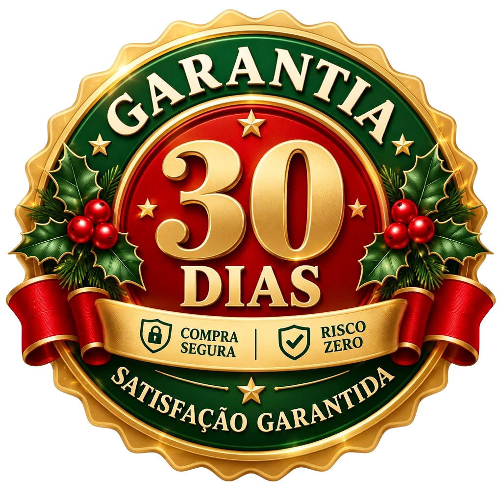 Selo de garantia: 30 dias de satisfação garantida