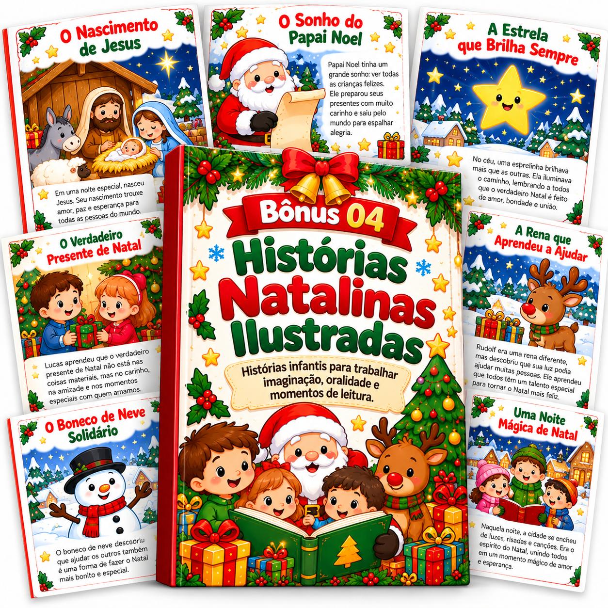 Capa do bônus: Histórias Natalinas Ilustradas